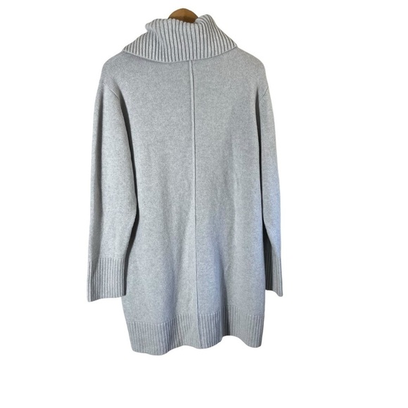 DOROTHEE SCHUMACHER Virgin Wool and Cashmere Cowl Neck Long Sweater - Picture 6 of 13